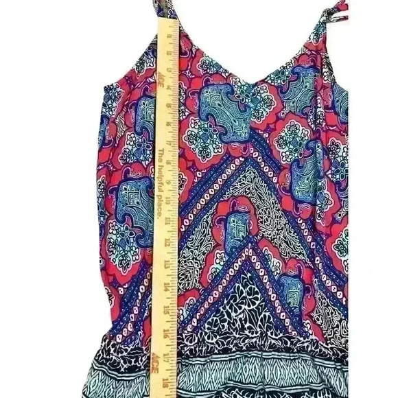 TOMMY BAHAMA Riviera Tiles Sz. Med. Cropped Romper Jumpsuit Beach Cruise‎ Party - Picture 9 of 15